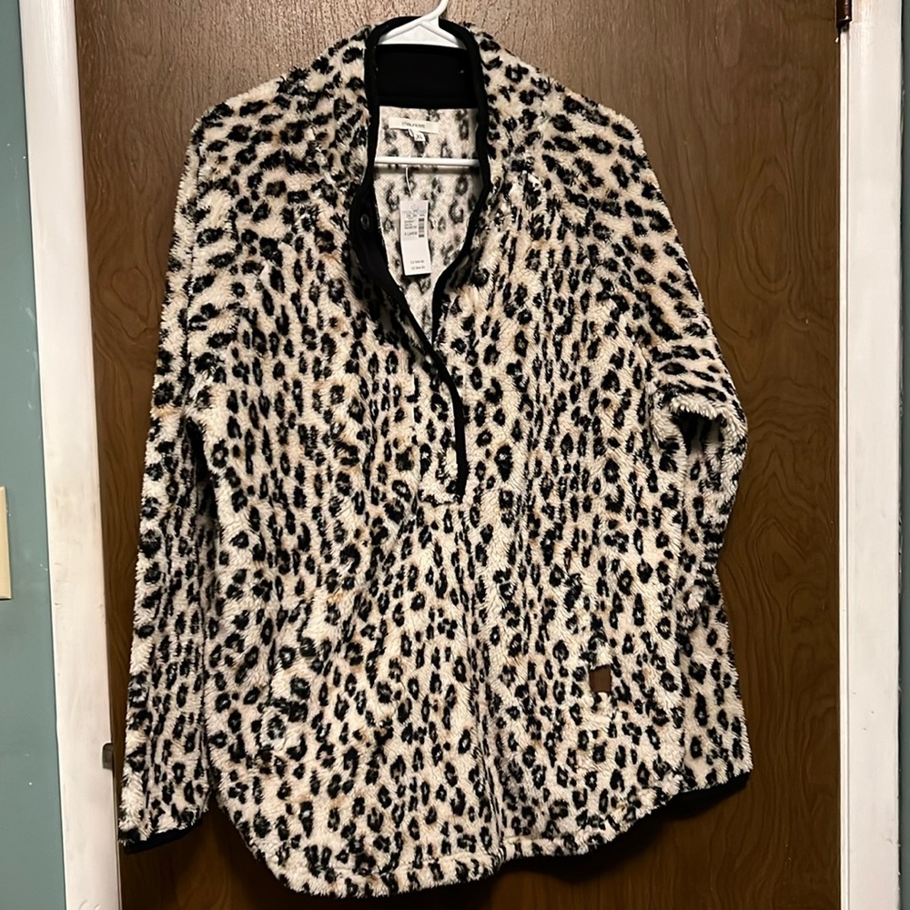 NWT Maurice’s animal print fleece pullover size XL